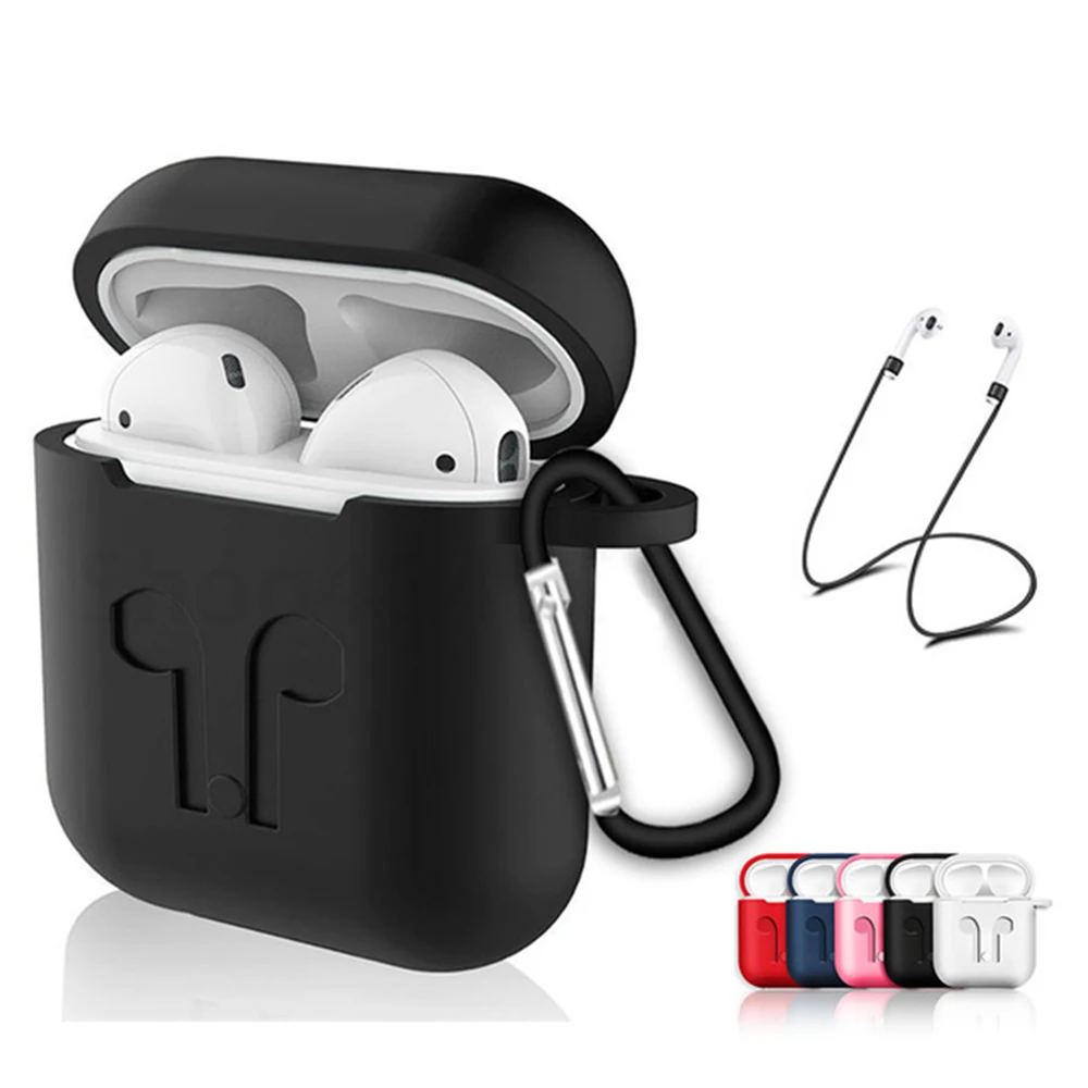 

Soft Silicone Case For Apple AirPods Shockproof Earphone Protective Cover Waterproof Case on for AirPods Accessories Air Pods