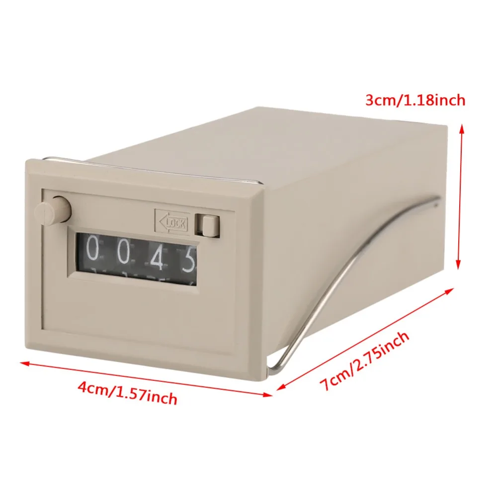 Горячая 1 шт DC 24V CSK4 NKW 4 цифры 0 9999 Totalizer электромагнитный счетчик