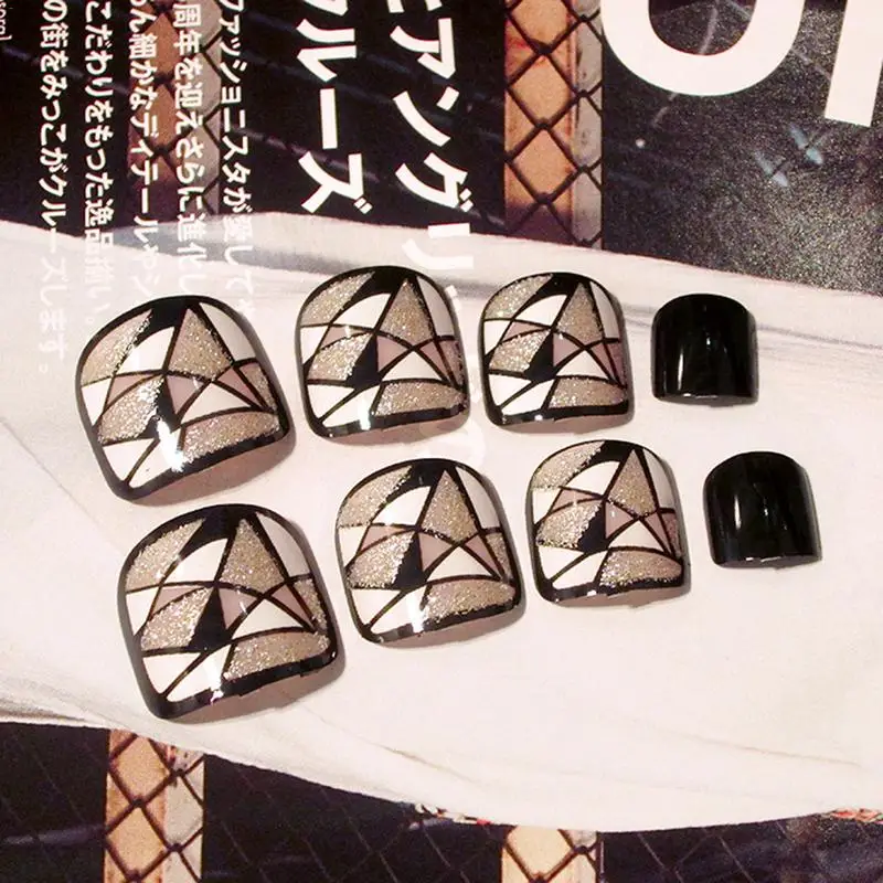 

Beauty 24PCS graphics beautiful simple cute fashion personality popular nail art