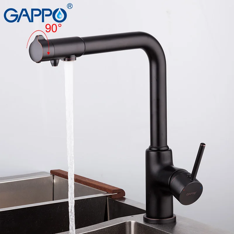 GAPPO kitchen faucet with filtered water tap brass kitchen sink faucet water crane filter tap kitchen faucet mixer              