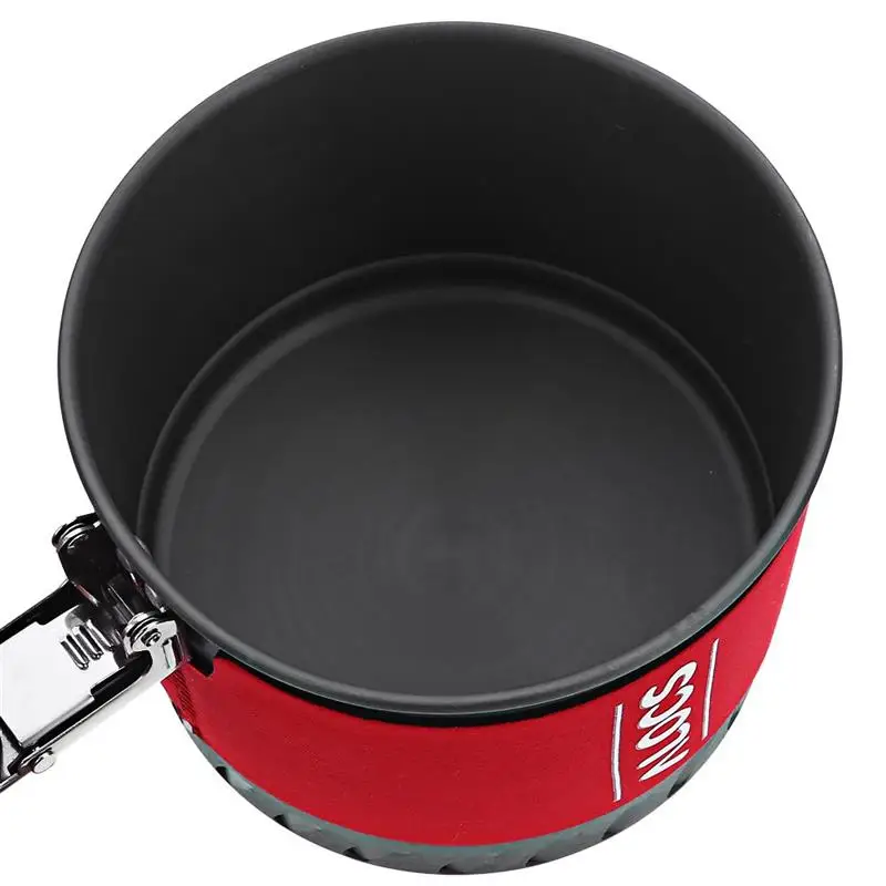 Alocs CW-S10 Acero inoxidable L utensilios de cocina para acampar al aire libre de calefacción rápida manija plegable 1-2 utensilios de mesa para exteriores