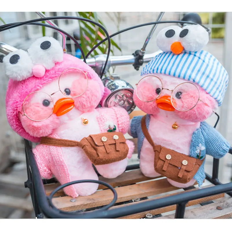 INS Lalafanfan cafemi kawaii мягкие игрушки желтая розовая белая утка плюшевые куклы для