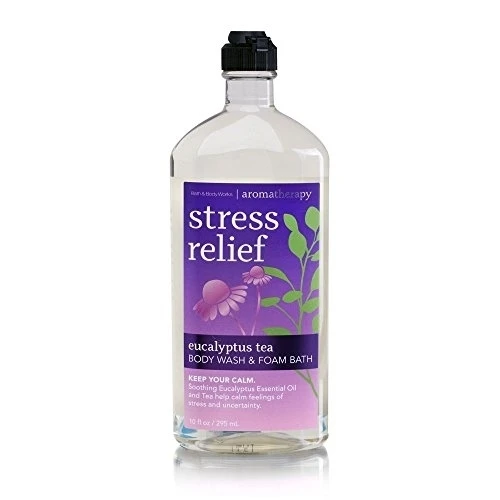 Bath & Body Works Aromatherapy Eucalyptus Tea Stress Relief Body Wash and Foam Bath 10 ozin