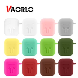 De silicona suave caso de auricular para los Airpods de Apple protectora de la cubierta de la Caja accesorios de la piel tws i10 i20 i30 i60 caja de carga a prueba de golpes a prueba