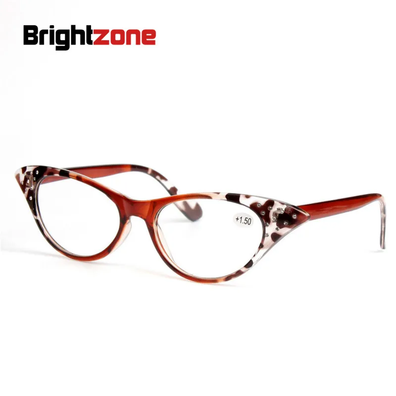 Новые модные очки для чтения Brightzone в форме кошачий глаз с акриловыми