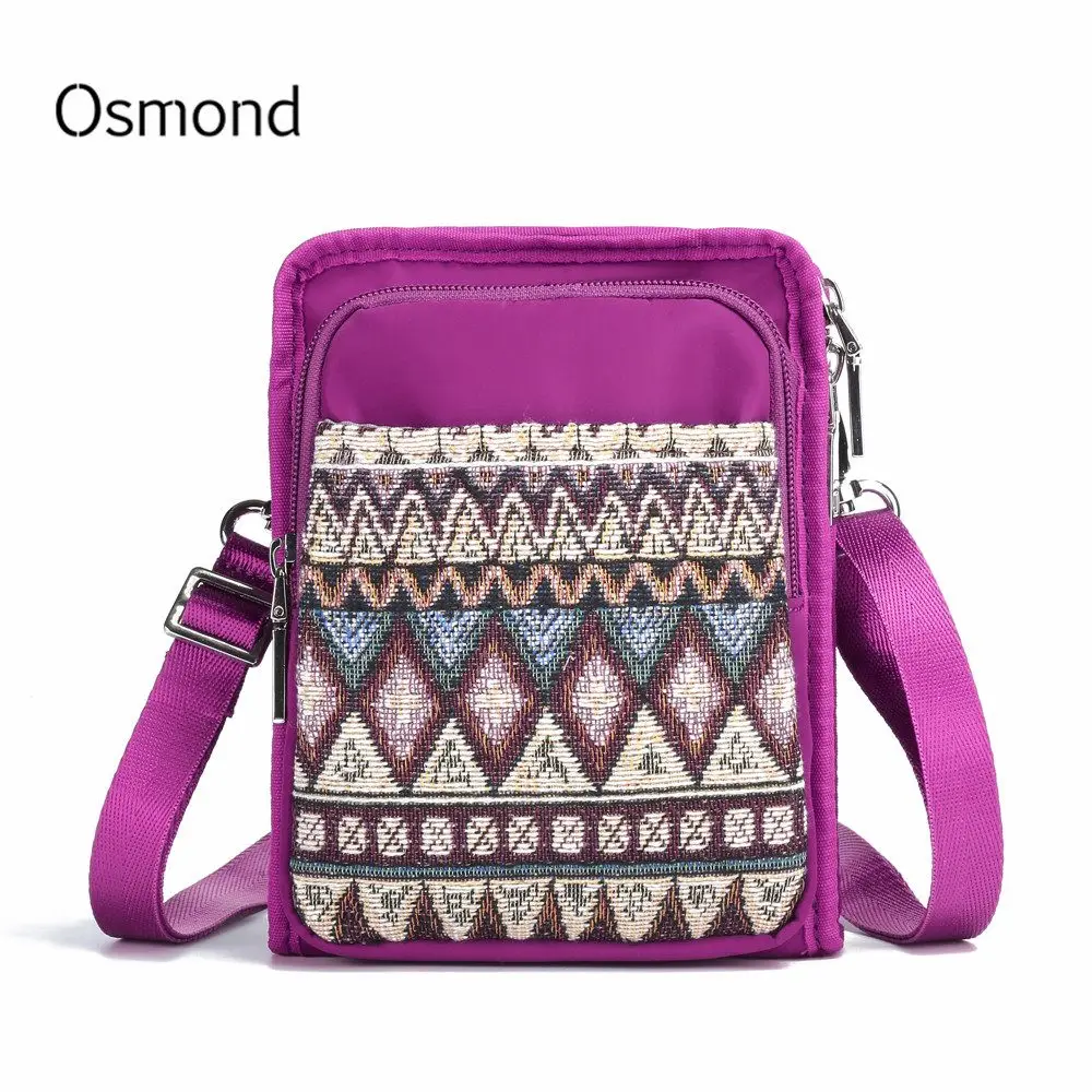 Osmond Designer Mini Crossbody Bags For Women Canvas Messenger Bags Bohemia Female Handbags And ...