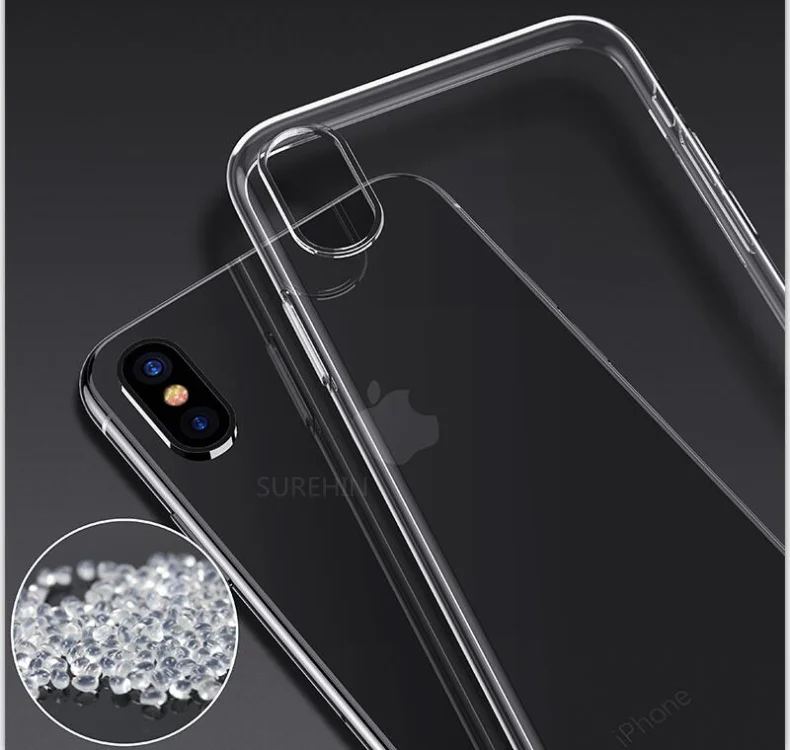 SUREHIN чехол для apple iPhone 8 7 6 6S plus XS MAX XR X матовый ТПУ прозрачный мягкий защитный