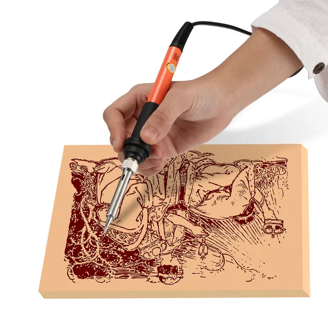 60w Electric Soldering Iron Wood Burning Kit Best Pyrography Pen 60w Electric Soldering Iron Wood Burning Kit Best Pyrography Pen Burner Tool With Adjule Temperature In Irons From Tools On