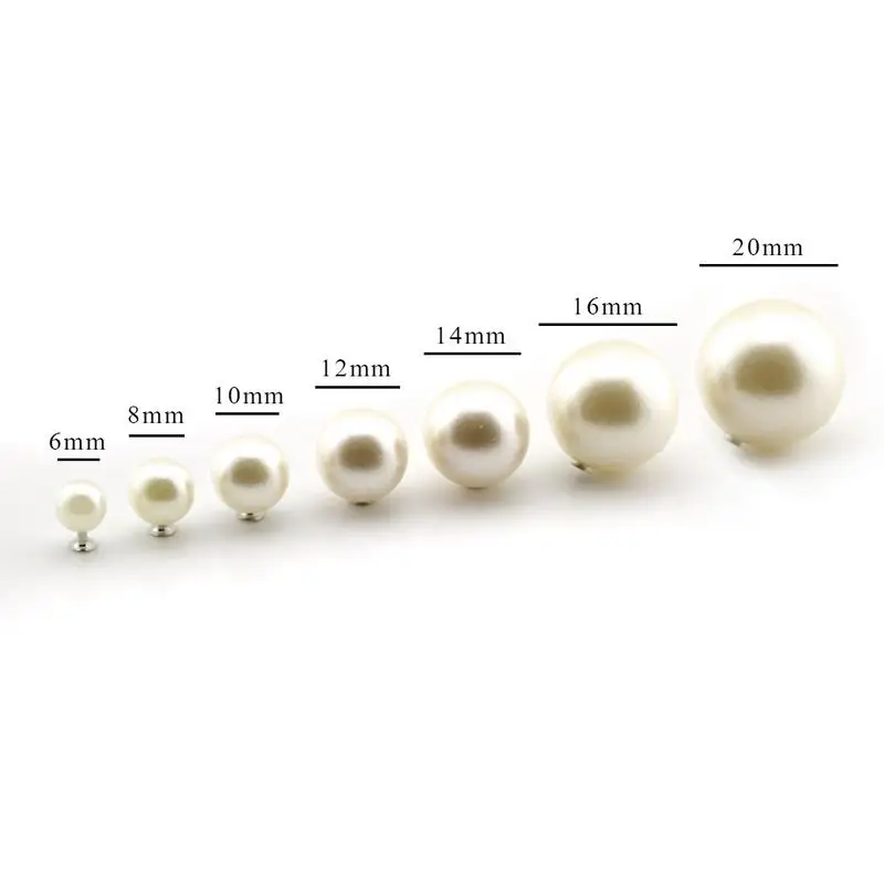 

100pcs Hot Fashion DIY Clothing Accessories Pearl Cap Rivets Craft Repair Pearl Knitting Lace Hat Hair Uppers Decor Accessories