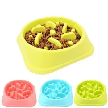 

Pet Dog Feeding Food Bowls Puppy Slow Down Eating Feeder Dish Bowel Prevent Obesity Dogs Supplies Dropshipping