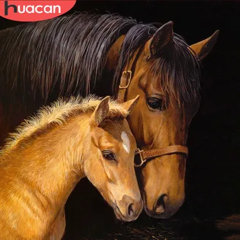 

HUACAN 5D Diamond Painting horse Full Square Diamond Embroidery Sale Animal Diamond Mosaic Rhinestone Picture Decor Home Gift