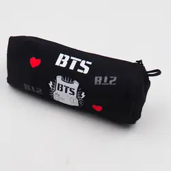 Милые bt21 Мультфильм Креативный пенал для карандашей модные BTS холст pencilcase сумка для школы корейские поставок Bangtan Канцелярия для мальчиков