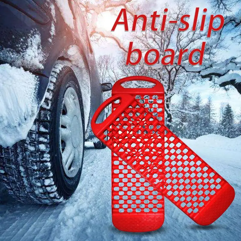 

2pcs Universal Car Wheel Tyre Snow Anti Skid Board Emergency Rescue Anti-skid Board Recovery Tracks Road Tyre Ladder Sand Mud