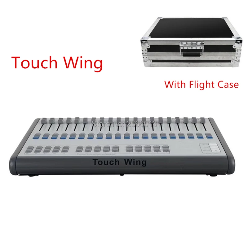 

Touch Wing DMX Console Professional Stage Lighting Controller Supports All Titan Console Tiger Quartz Consoles With Flight Case