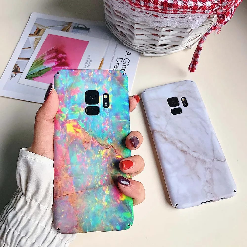 

Hard PC Marble Case for Samsung S7 S8 S9 Fashion Full Cover Matte Phone Cases for Samsung S7Edge S8 S9 Plus Note8 9 Case New #50