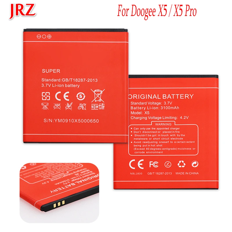 

3100mah Battery For Doogee X5 X5 Pro X5S Batterie Bateria Accumulator AKKU PIL