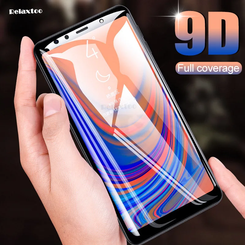 Закаленное стекло 9D с полным покрытием для Samsung Galaxy A5 A7 2017 A6 A8 Plus 2018 защита экрана A9