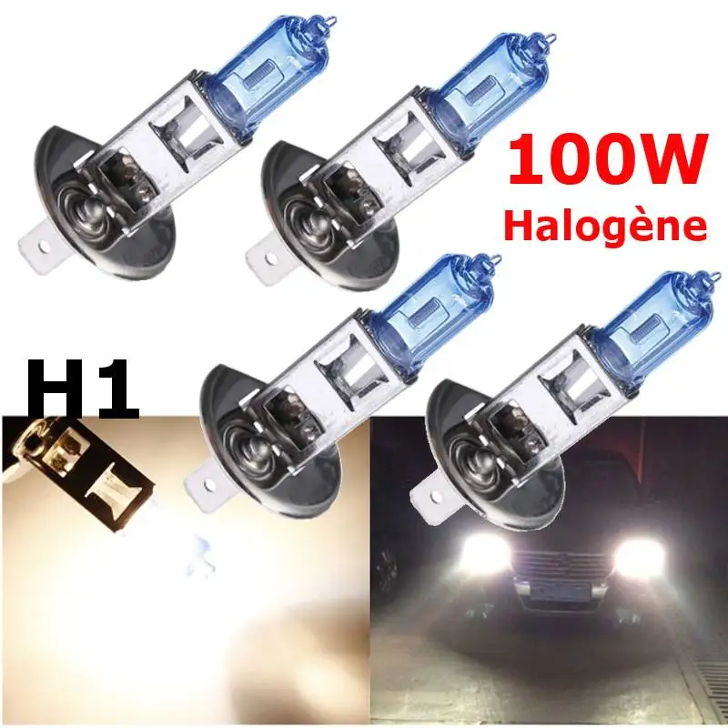 1/2/4/10 шт. суперъяркая белая лампа H1 100 Вт автомобисветильник фара s 12 В