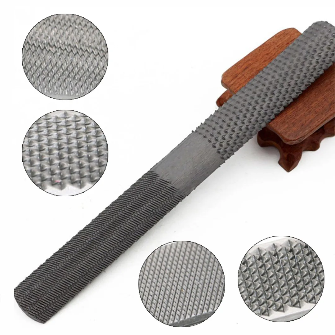 DWZ 4 In 1 Woodworking Fitte Wood File Rasp Hand Tool With Oxford cloth