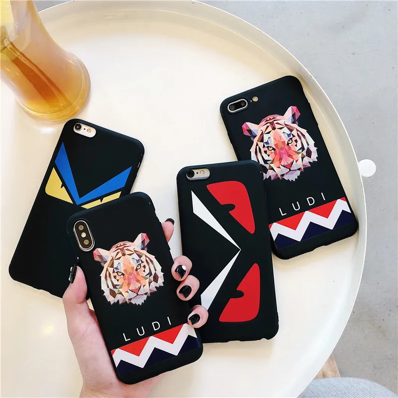 

Vintage Tiger Patterned Phone case for iPhone 7 Case for iPhone 6 6S 7 8 Plus X XR XS MAX Case Luxury Soft Silicon Matte Covers