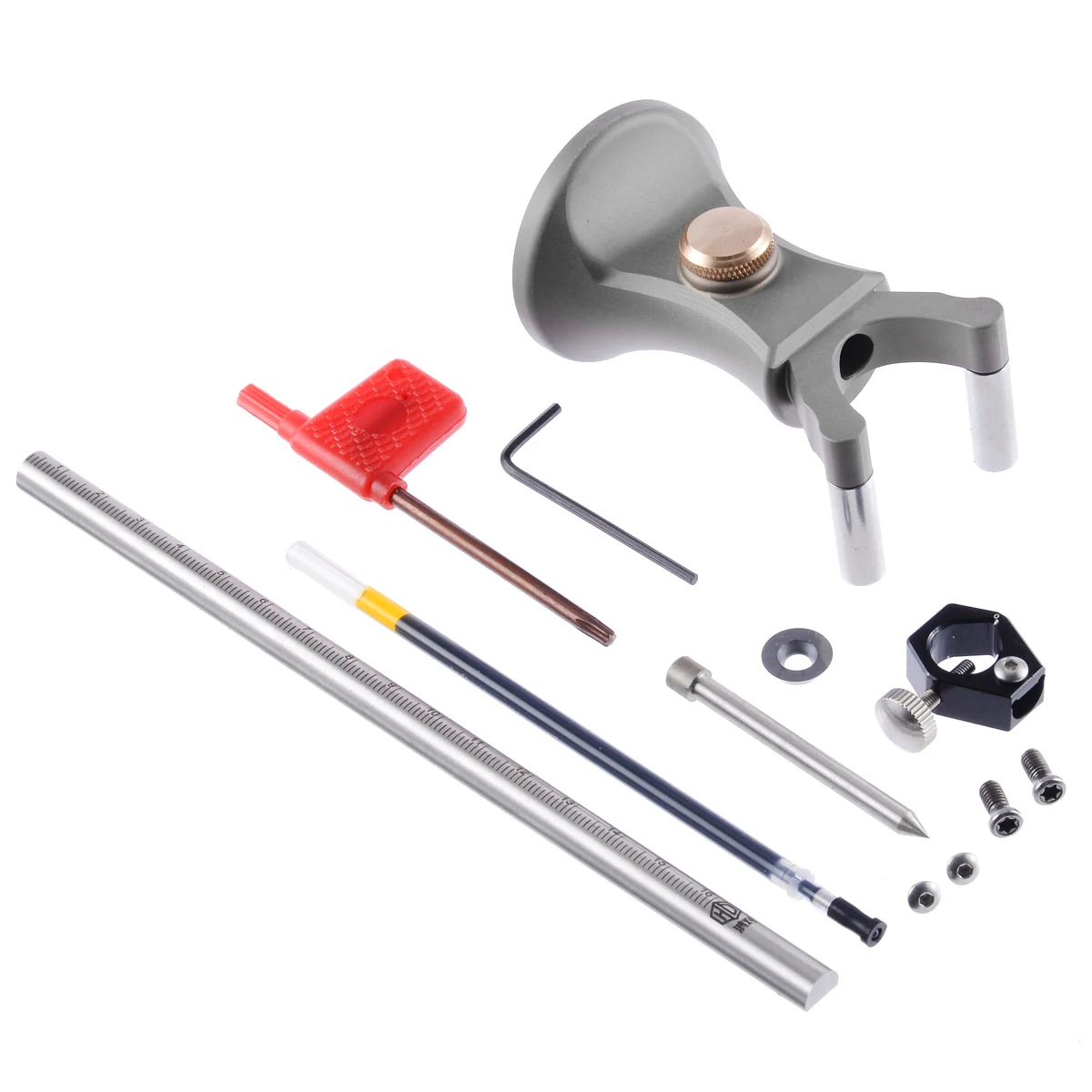

Dual-purpose Woodworking Linear Arc Scriber Parallel Line Drawing Tool Multifunctional DIY Wood Working Scribe Drawing Tools
