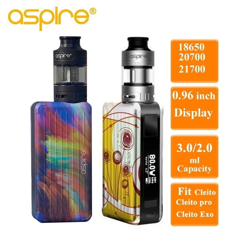 Aspire Puxos Vape Kit Electronic Cigarette 3ml Capacity Compatiable with Cleito Tanks Vaporizador Fit 21700 battery(not include) Aspire Puxos Vape Kit Electronic Cigarette 3ml Capacity Compatiable with Cleito Tanks Vaporizador Fit 21700 battery(not include)