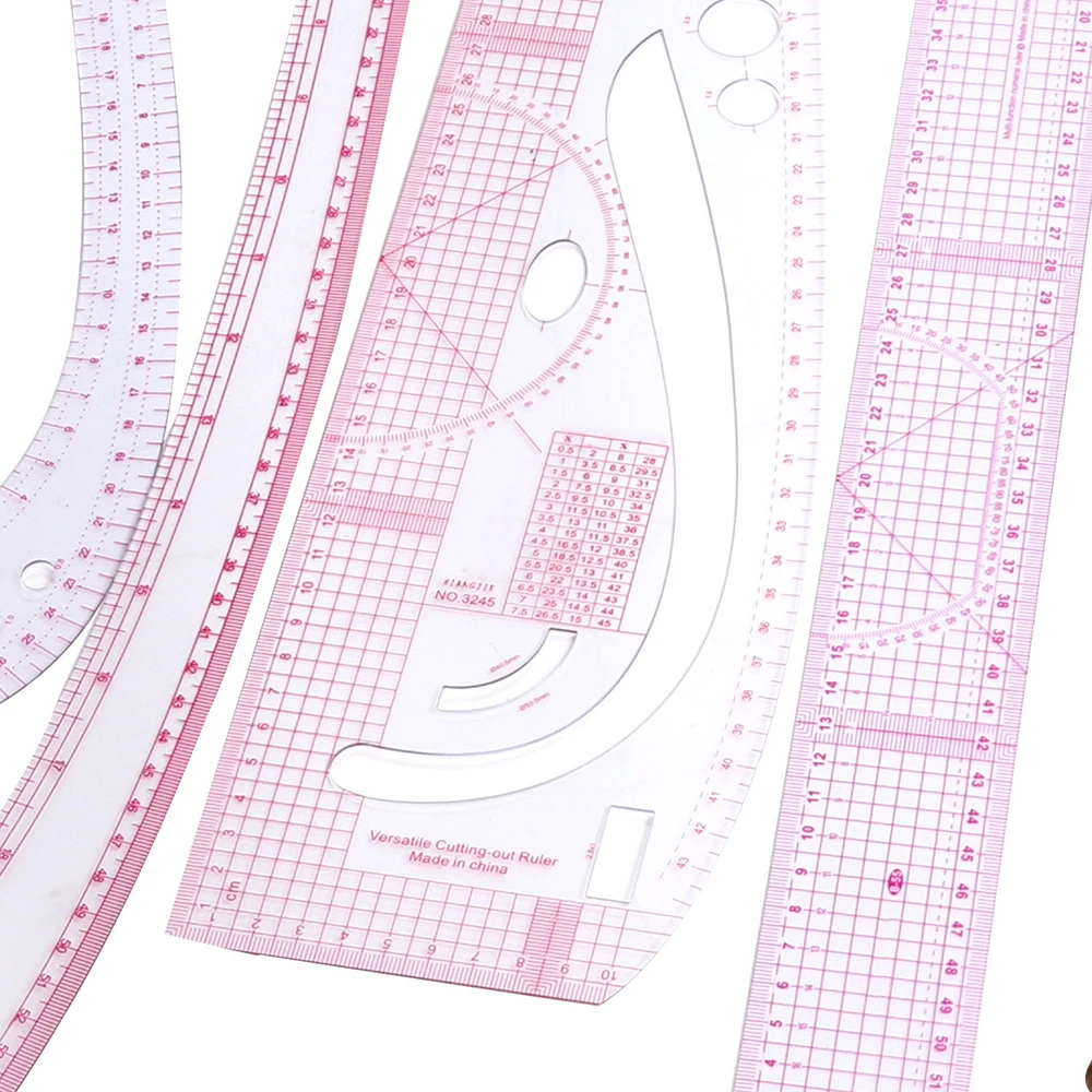 7 шт. новые пластиковые швейные портновские французские кривые метрические линейки Многофункциональный швейный инструмент