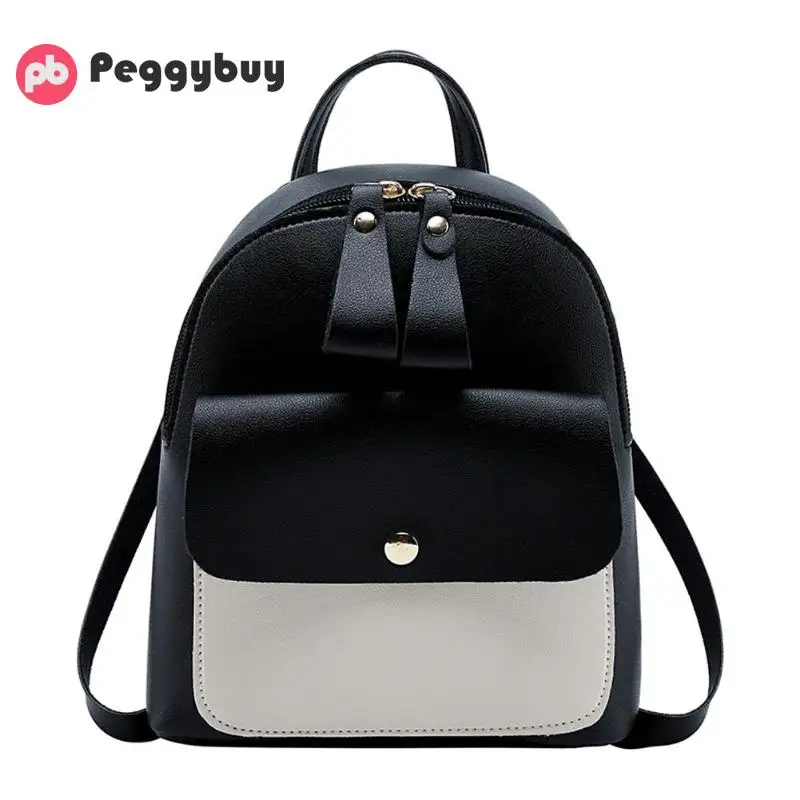 De las mujeres de la moda Mini Mochila de cuero de la PU de la Universidad hombro bolso mochila escolar de las señoras Casual bolsa de viaje mochilas de mujer De las mujeres de la moda Mini Mochila de cuero de la PU de la Universidad hombro bolso mochila escolar de las señoras Casual bolsa de viaje mochilas de mujer