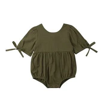 

2019 Cute Girls Newborn Infant Kid Baby Girl Clothes Bodysuit Jumpsuit Sunsuit Outfits CA New Fashion Hot Sale Cotton