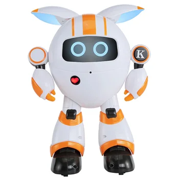 

JJRC R14 Intelligent Remote Control Round Robot Support Voice LED Light Walk Slide Movement Interaction For Parents And Kids