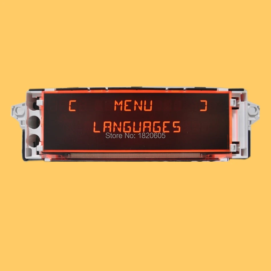 Автомобильный оригинальный экран с поддержкой USB AUX дисплей красный монитор 12