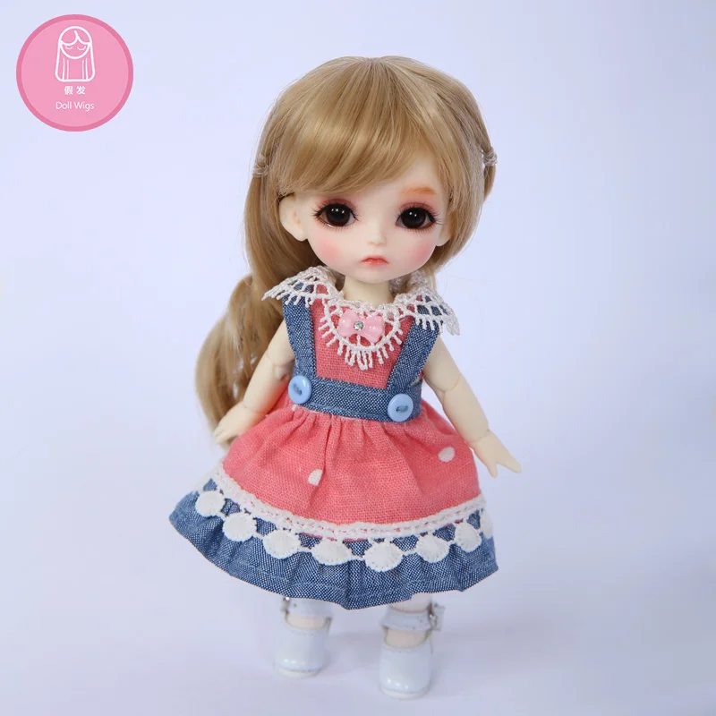 Wig For BJD Doll L8# free shipping size 4.5-6inch 1/8 high-temperature Curly Wigs long hair bjd sd doll Wigs in beauty Wig For BJD Doll L8# free shipping size 4.5-6inch 1/8 high-temperature Curly Wigs long hair bjd sd doll Wigs in beauty