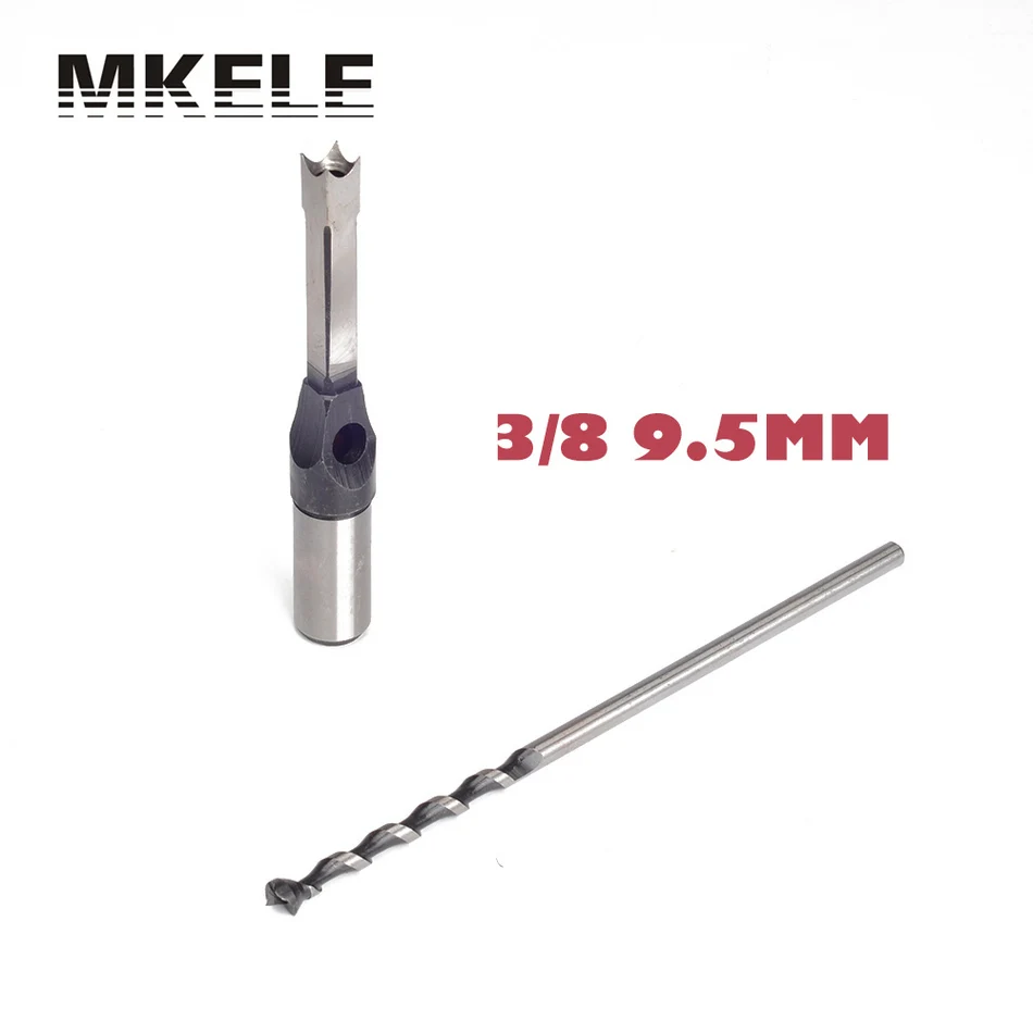 Wood Drill Bit Woodworking Square Hole Mortising Chisel Set 9.5mm 3/8 Mortiser Power Tools Ferramentas Herramientas High Quality xcan hss square hole drill 6 4 25mm auger mortising chisel drill set wood drilling tools diy furniture square woodworking drill