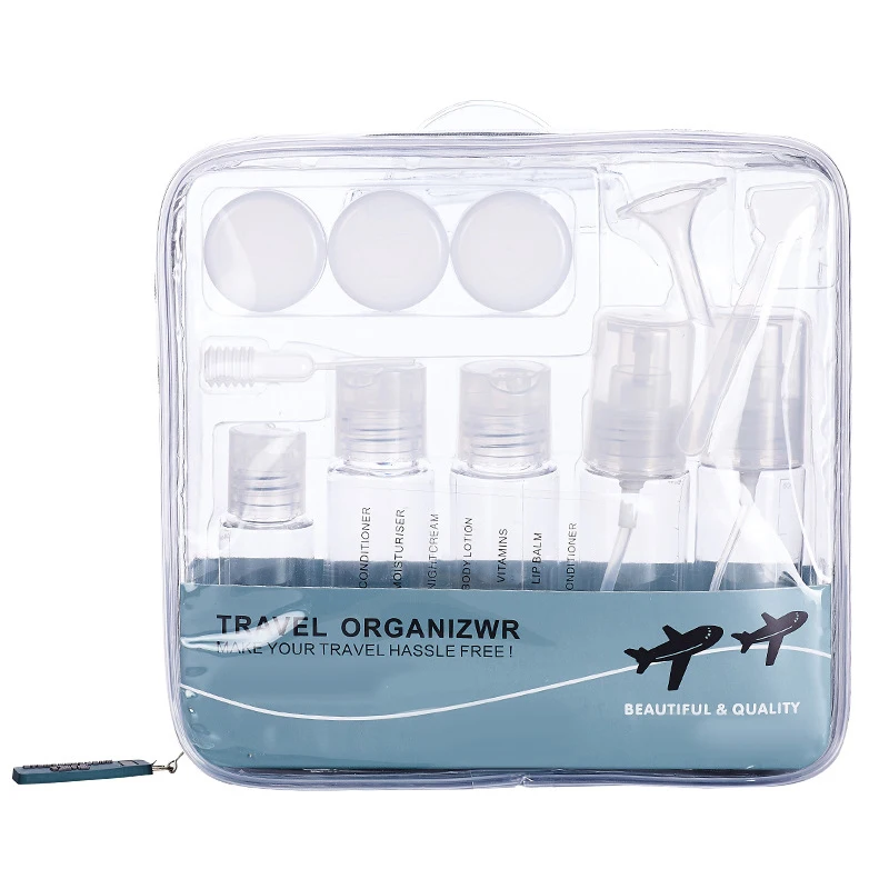 12 шт./компл. портативный распылитель пластик уход за кожей лица тара для кремов и