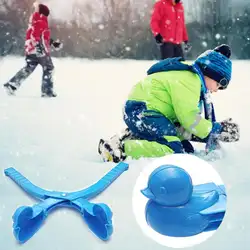 Детские Мультяшные утки Snowball Maker Clip Снежный Песок Плесень Snowball игрушечное оружие детские зимние уличные спортивные игрушки для детей