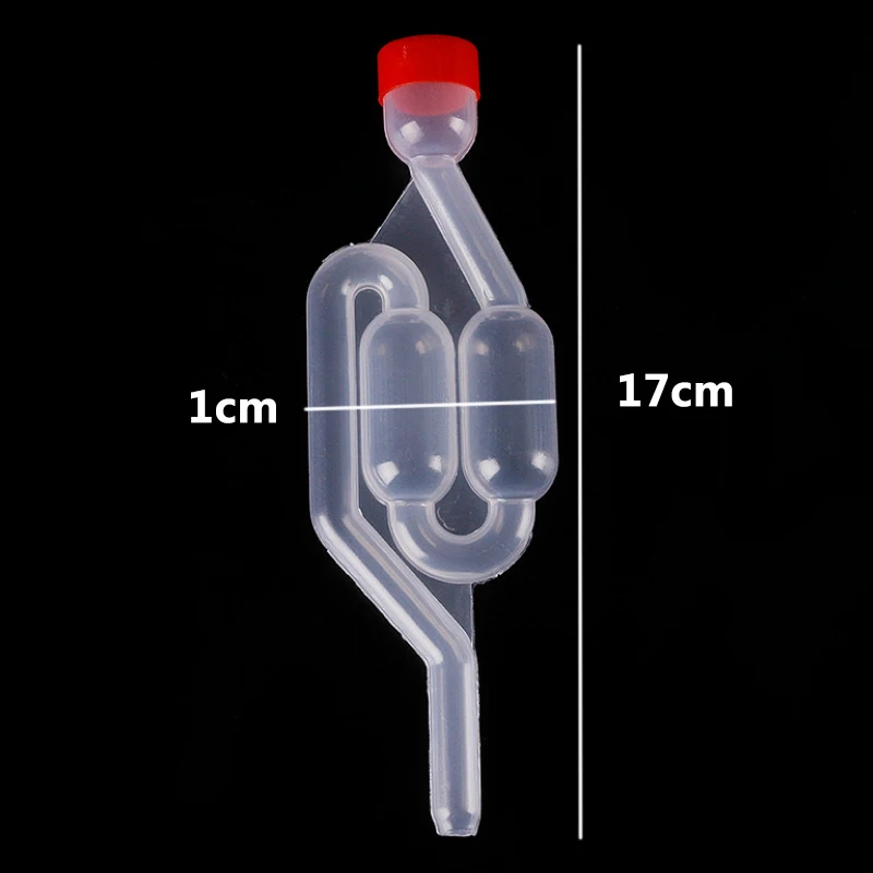Винные брожения клапанов для домашнего заваривания обратный клапан выхлоп Airlock Горячая 1 шт. пластиковая запечатанная вода односторонний воздушный замок