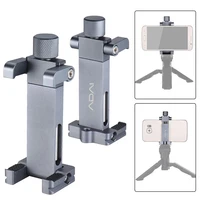 Metal Phone Tripod Mount With Cold Shoe Universal Clip Holder For SmartPhone Microphone Light For Iphone7 Samsung Phone