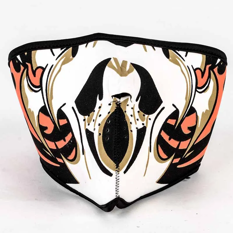 جديد وصول النيوبرين دراجة نارية نصف الوجه قناع الرياضة السائق التزلج لوح التزلج دراجة نارية مخيف عكسها هيكل جمجمة أقنعة