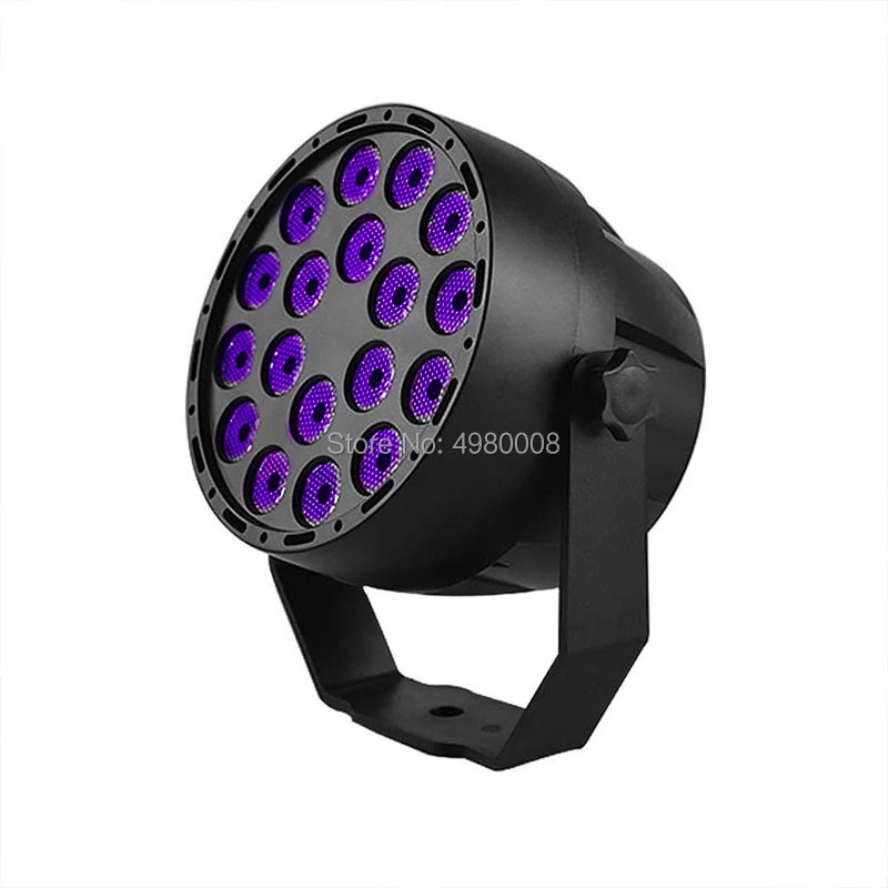 18X3 W светодиодный диско UV Ультрафиолетовый черный свет DJ Par-лампочка УФ для вечерние рождественские лампы этапа прожекторы пятно света ультрафиолетового Подсветка