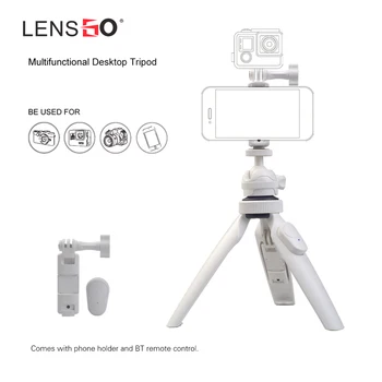 

LENSGO L322 Multi-functional Mini Tripod Tabletop Tripod Phone Holder BT Remote Control for iPhone Samsung Huawei for GoPro DSLR