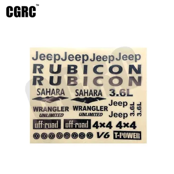 

3D Metal Stereoscopic Sticker Badge For 1/10 Rc Crawler Car Axial Scx10 90046 90047 Wrangler Cherokee