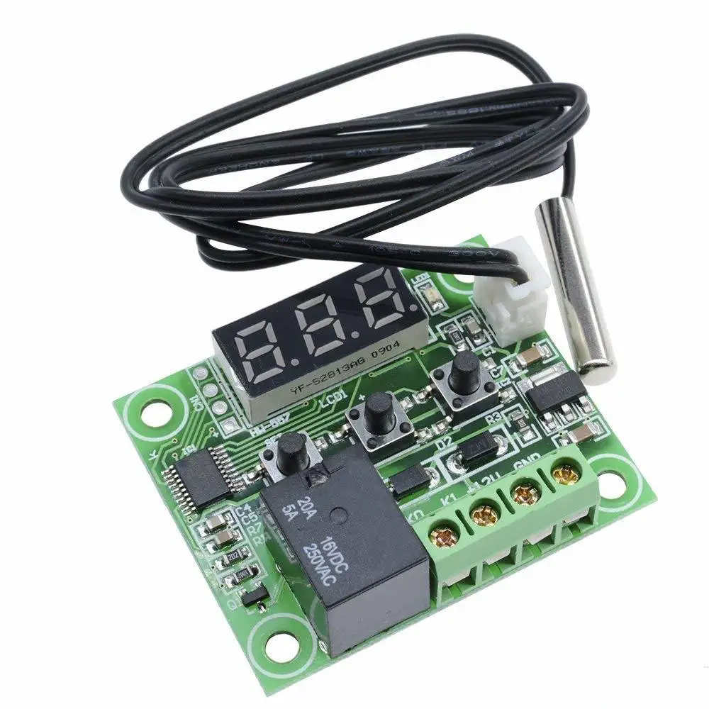 W1209 12V Digital Thermostat Temperature Thermo Controller Switch Module /& Case