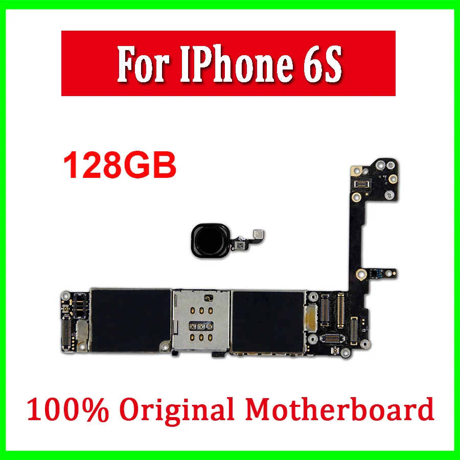 

Logic Board for iphone 6S Motherboard with Touch ID For iphone 6S Original unlocked Mainboard With Chips 16GB 64GB 128GB