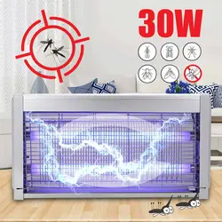 30 W 220 V насекомых Москитная вредителями Fly мухобойка Catcher ловушку Электрический UV-A из алюминиевого сплава светодиодный лампы против