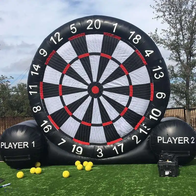 

4 Meter Huge High Inflatable Dart Board Game Inflatable Football Dart Board With 220V Air Blower Party Outdoor Sport Games Toys