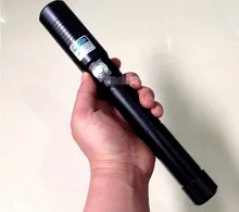 High powered Blue laser pointer 1000000m 1000w 450nm Flashlight adjustable Burning match dry wood black plastic