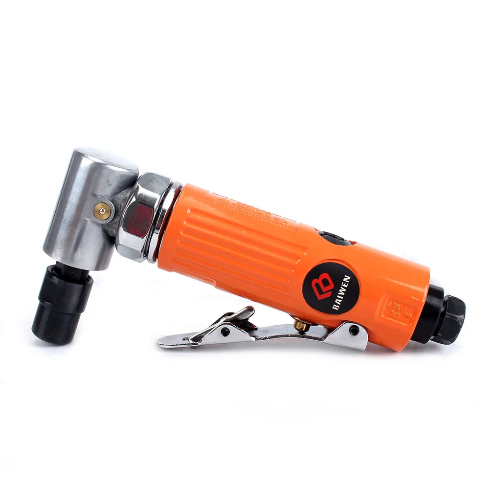 

Angle Air Die Grinder Chuck Size:1/4''+1/8'' Pneumatic Cut Off Polisher Cleaning Cutting + Wrench RPM 20000