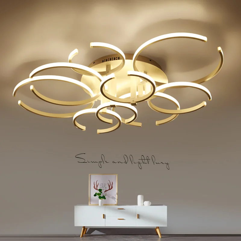 

Modern ceiling lights Creative Aluminum LED living room fixtures bedroom ceiling lamps Nordic Novelty Iron Ceiling lighting