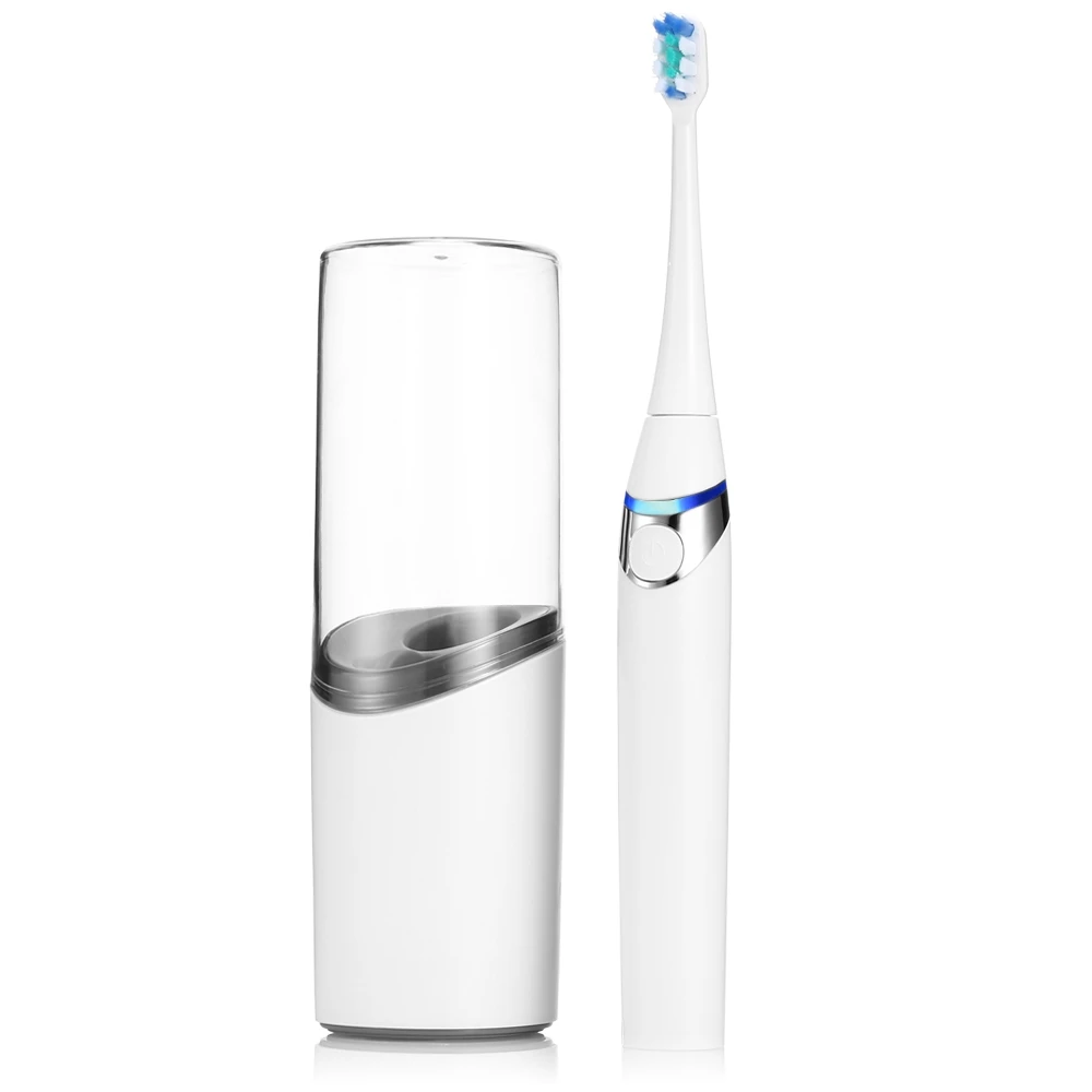 

Sonic Technology Electric Toothbrush soft bristle Rechargeable with UV Sterilization/ Drying Cup Travel Kit