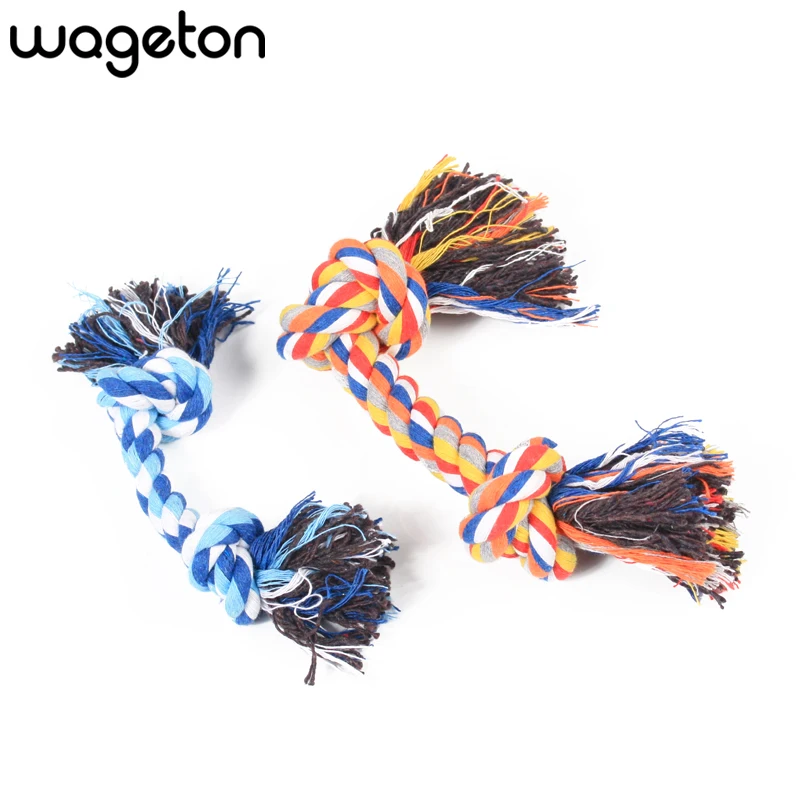 

Wageton Pet Toys Training Playing Cotton Chew Knot Rope Pets Interactive Products Tool Accessories Supplies for Puppy Small Dogs